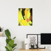 Poster Art facial Abstrait - Toné (Bureau à domicile)