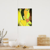 Poster Art facial Abstrait - Toné (Cuisine)