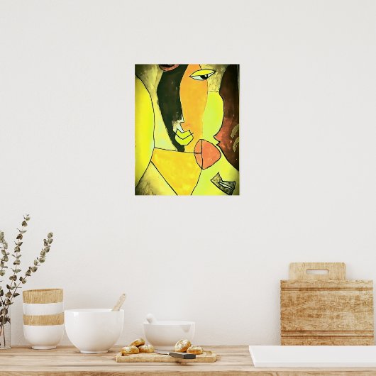 Poster Art facial Abstrait - Toné (Cuisine)