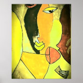 Poster Art facial Abstrait - Toné (Devant)