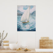 Poster Art fantôme : La voile (Cuisine)