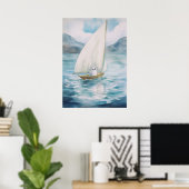 Poster Art fantôme : La voile (Bureau à domicile)