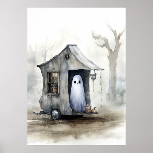 Poster Art fantôme : Maison minuscule (Devant)
