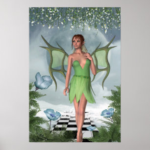 Poster Art féerique d'imaginaire de rêves éclairés pa