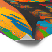 Poster Art féminin aztèque (Coin)