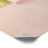 Poster Art féminin de balayage de la brosse (Coin)