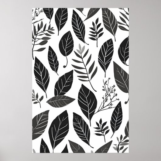 Poster Art feuille Boho (Devant)