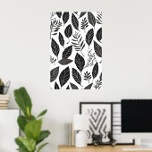 Poster Art feuille Boho (Bureau à domicile)