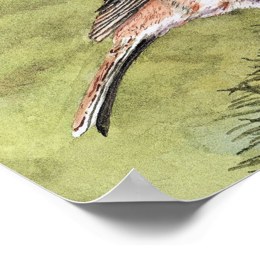 Poster Art Finch violet (Coin)