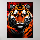 Poster Art Firery Tiger (Devant)
