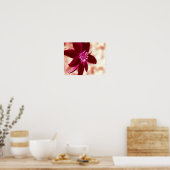 Poster Art Fleur de peinture de la marguerite rouge (Cuisine)