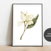 Poster Art Fleur sauvage Botanique Imprimer, Nature Minim