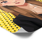 Poster Art flop de fille en gras (Coin)