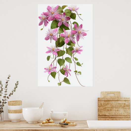 POSTER ART FLORAL #17 (Cuisine)