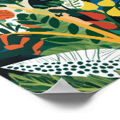 Poster Art floral Abstrait (Coin)