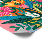 Poster Art floral Abstrait (Coin)