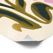 Poster Art Floral Abstrait (Coin)