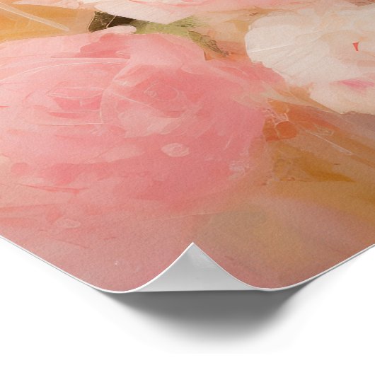 Poster Art Floral Abstrait (Coin)