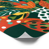 Poster Art floral Abstrait (Coin)