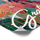 Poster Art floral Abstrait (Coin)