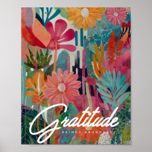 Poster Art floral Abstrait