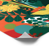 Poster Art floral Abstrait (Coin)