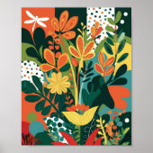 Poster Art floral Abstrait (Devant)