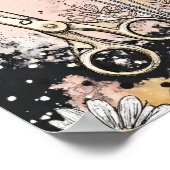 Poster Art floral abstrait aquarelle (Coin)