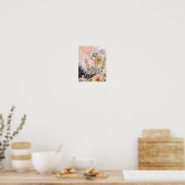 Poster Art floral abstrait aquarelle (Cuisine)