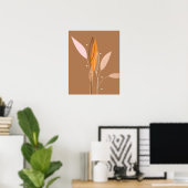 Poster Art floral abstrait boho moderne (Bureau à domicile)
