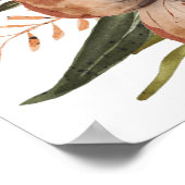 Poster Art Floral coloré (Coin)
