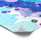 Poster Art floral du crâne peint (Coin)