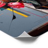 Poster Art floral géométrique (Coin)