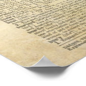 Poster Art floral papillon sur la page de dictionnaire vi (Coin)