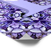 Poster Art floral personnalisé avec initiale de monogramm (Coin)