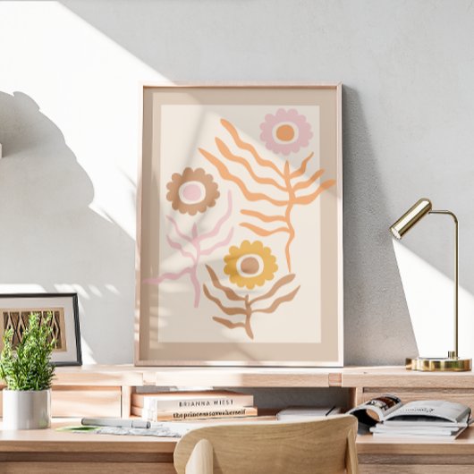 Poster Art floral rétro II