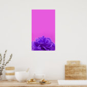 Poster Art Floral Violet Élégant (Cuisine)
