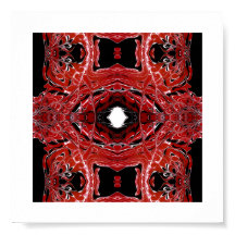 Art fluide acrylique abstrait rouge labyrinthique