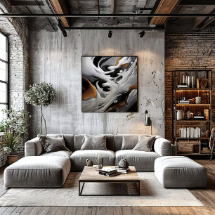 Poster Art fluide de luxe
