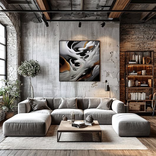 Poster Art fluide de luxe