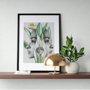 Poster Art fou vintage surréaliste