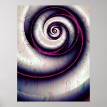 Art fractal abstrait spirale violet iridescent
