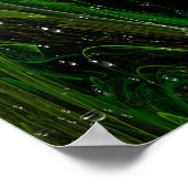 Poster Art Fractal Chameleon Vert (Coin)