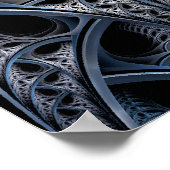 Poster Art fractal de la salle du squelette (Coin)