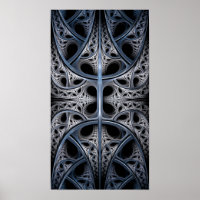 Art fractal de la salle du squelette