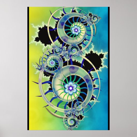 Poster Art fractal de Mandelbrot (Devant)