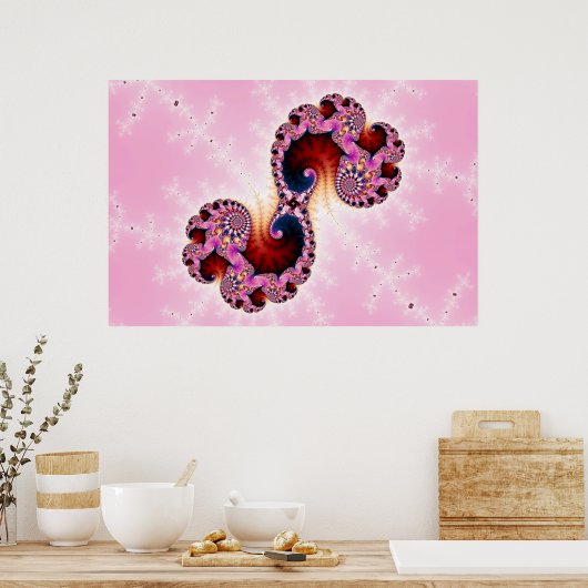 Poster Art fractal Gemini (Cuisine)