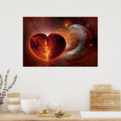 Poster ART fractal - Hot Love Universe (Cuisine)