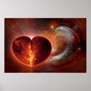 Poster ART fractal - Hot Love Universe