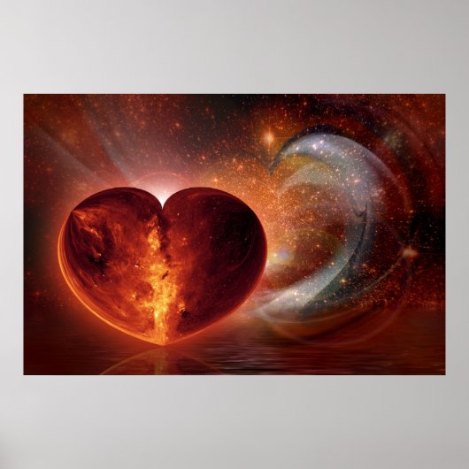 Poster ART fractal - Hot Love Universe (Devant)